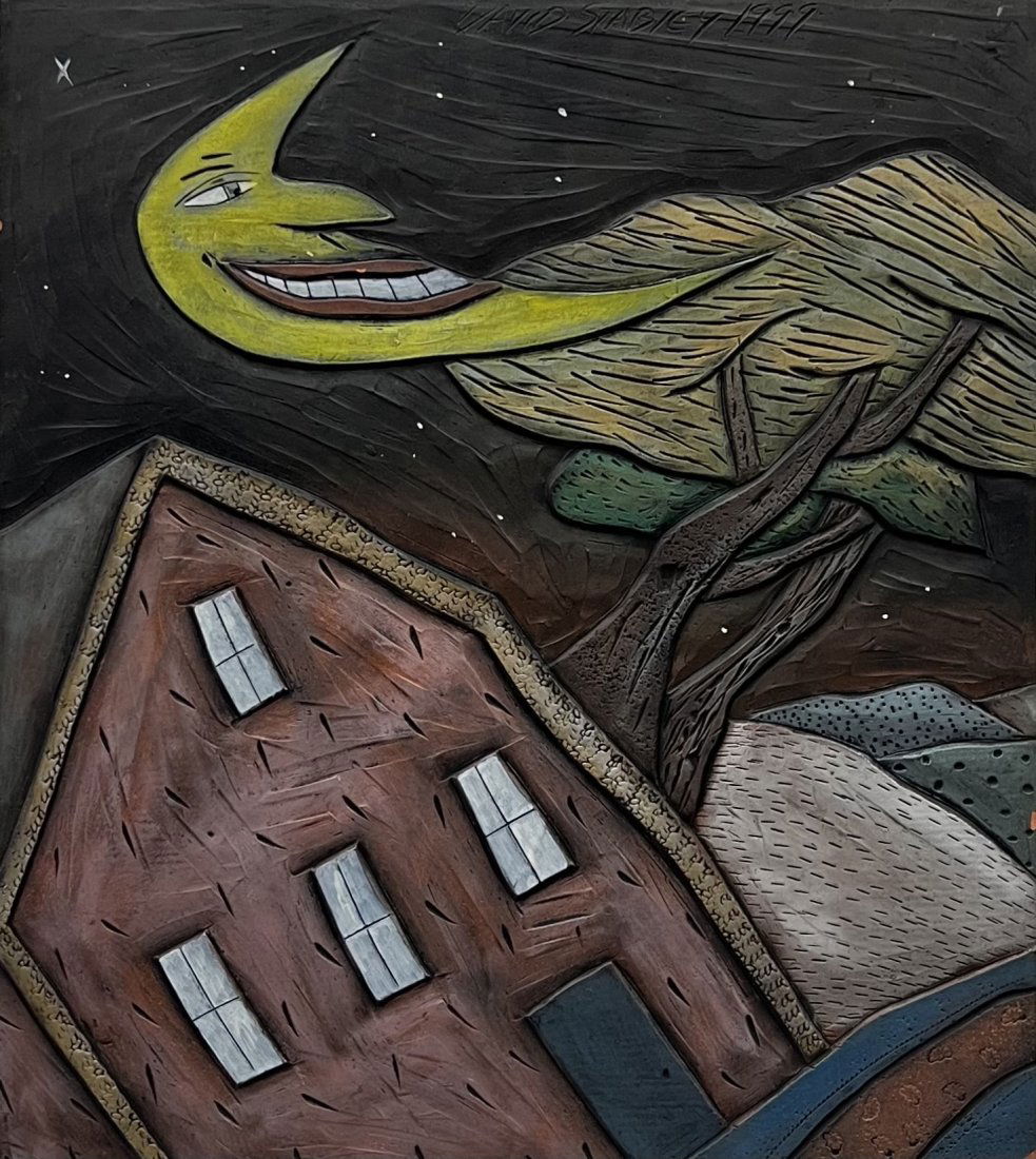 DAVID STABLEY, Terra Cotta Wall Sculpture: 16 x 14 in