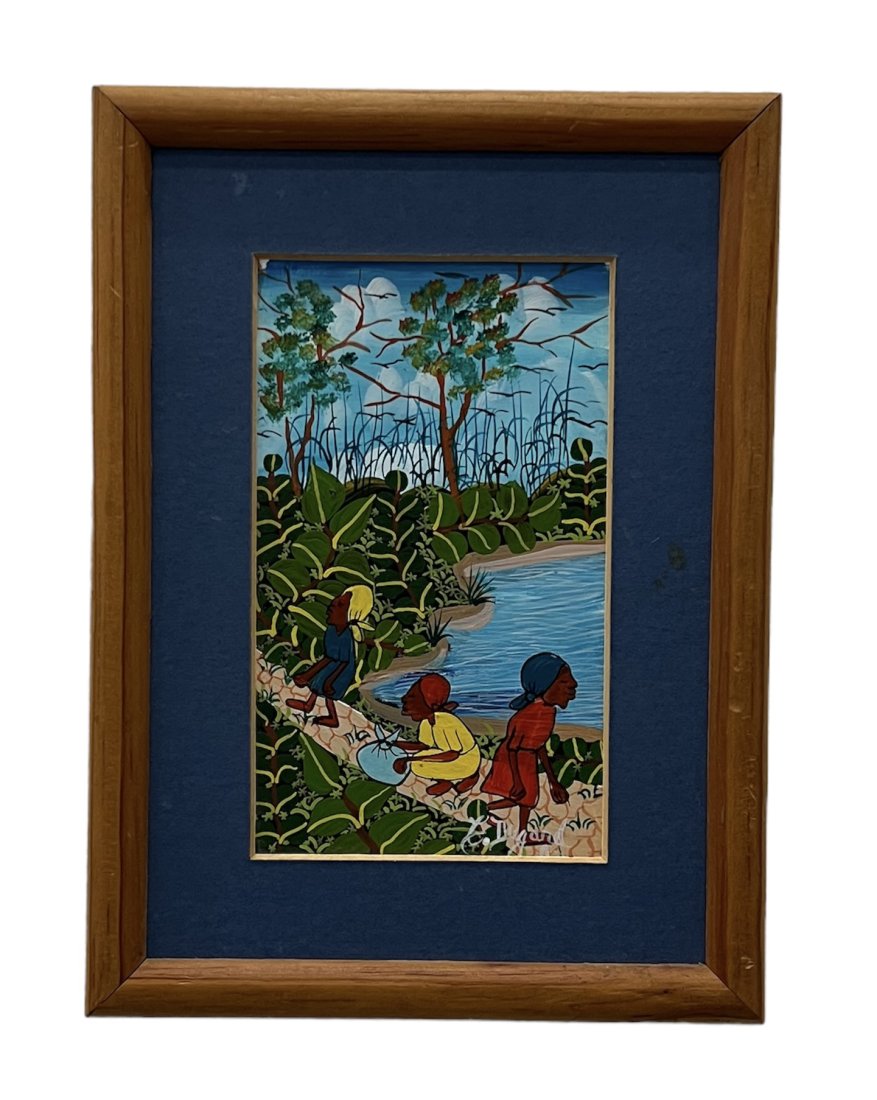 Haitian Painting Signed Dugard: 7 x 5 in