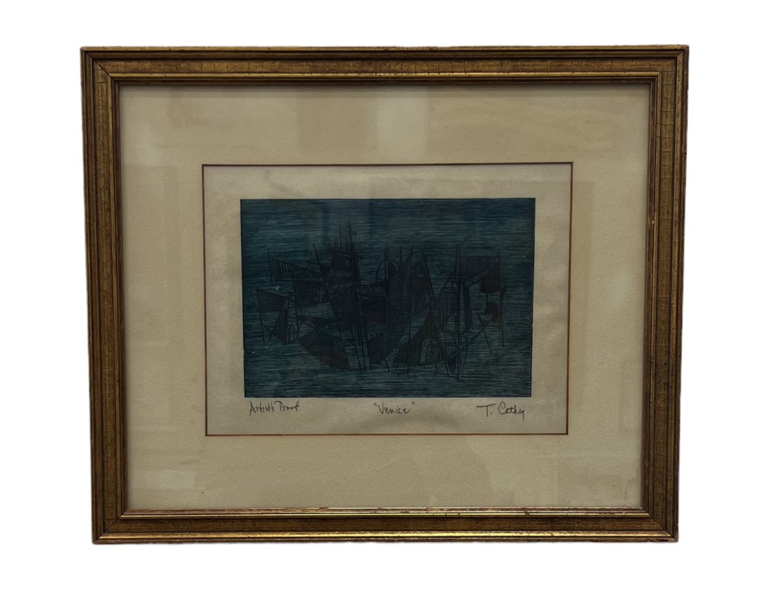 Mid-Century Modern Etching, Pencil Signed (1 of 3)