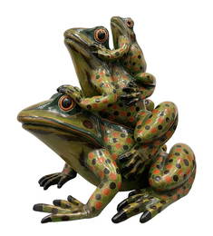 SERGIO BUSTAMANTE Frog Sculpture, Signed