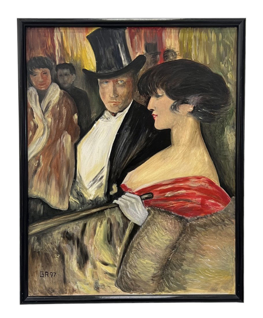 French Paris Scene, Style Of Henri de Toulouse-Lautrec (1 of 4)