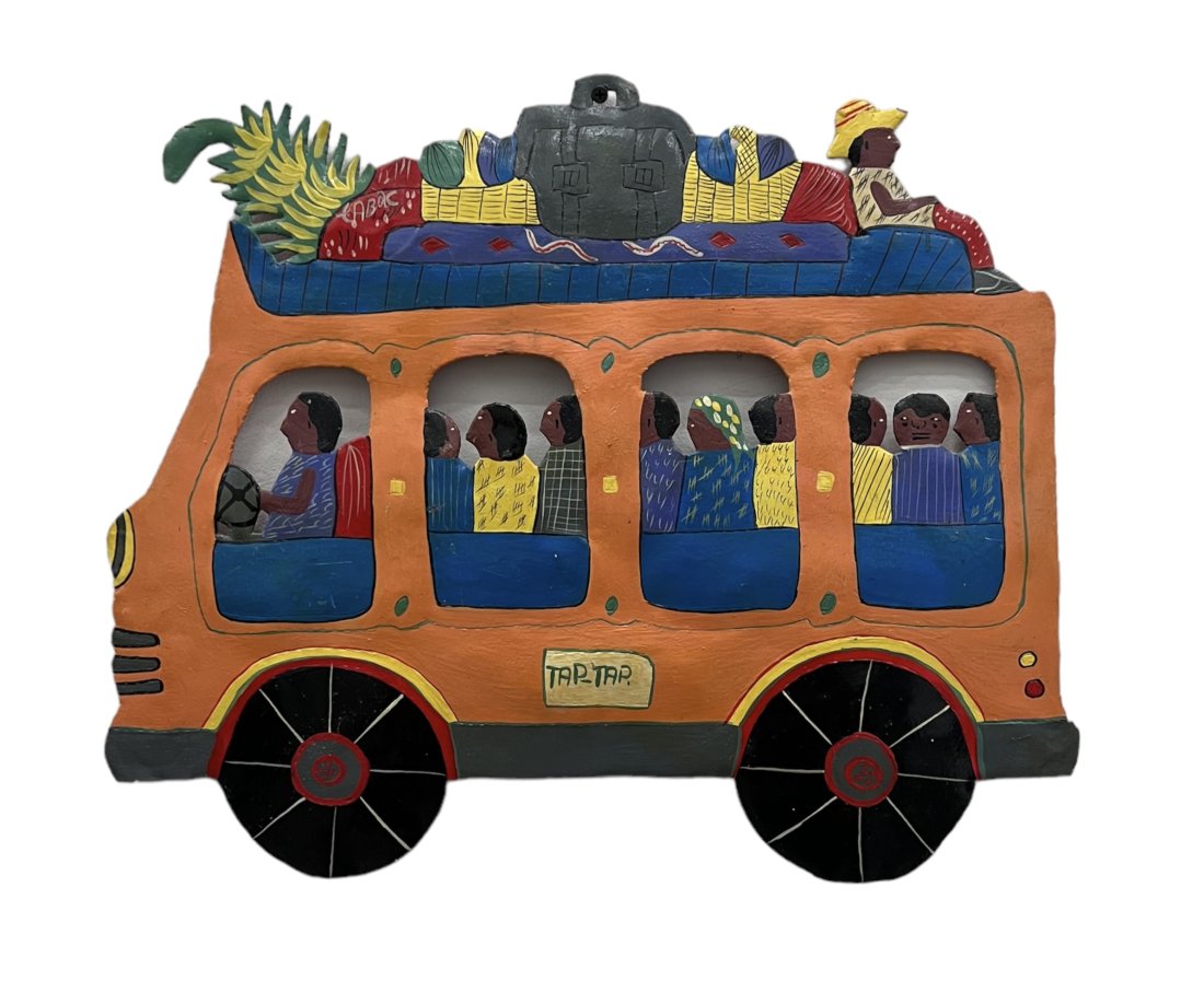 Hand Painted Caribbean Metal Wall Sculpture (1 of 2)