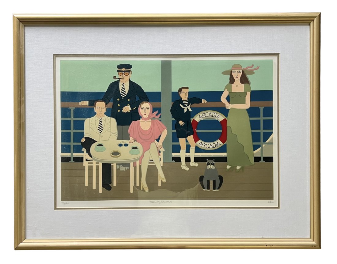 Oku, "Family Cruise" Pencil Signed L/E Serigraph (1 of 3)