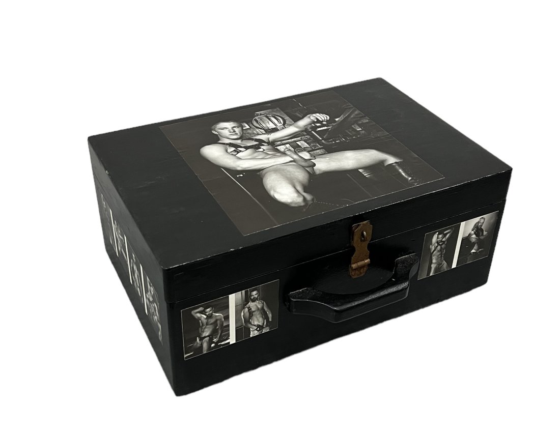 TIM RAY FISHER (b. 1969, Indiana) Gay Folk Art, Style of Robert Mapplethorpe: 14 x 9 1/2 x 6 in