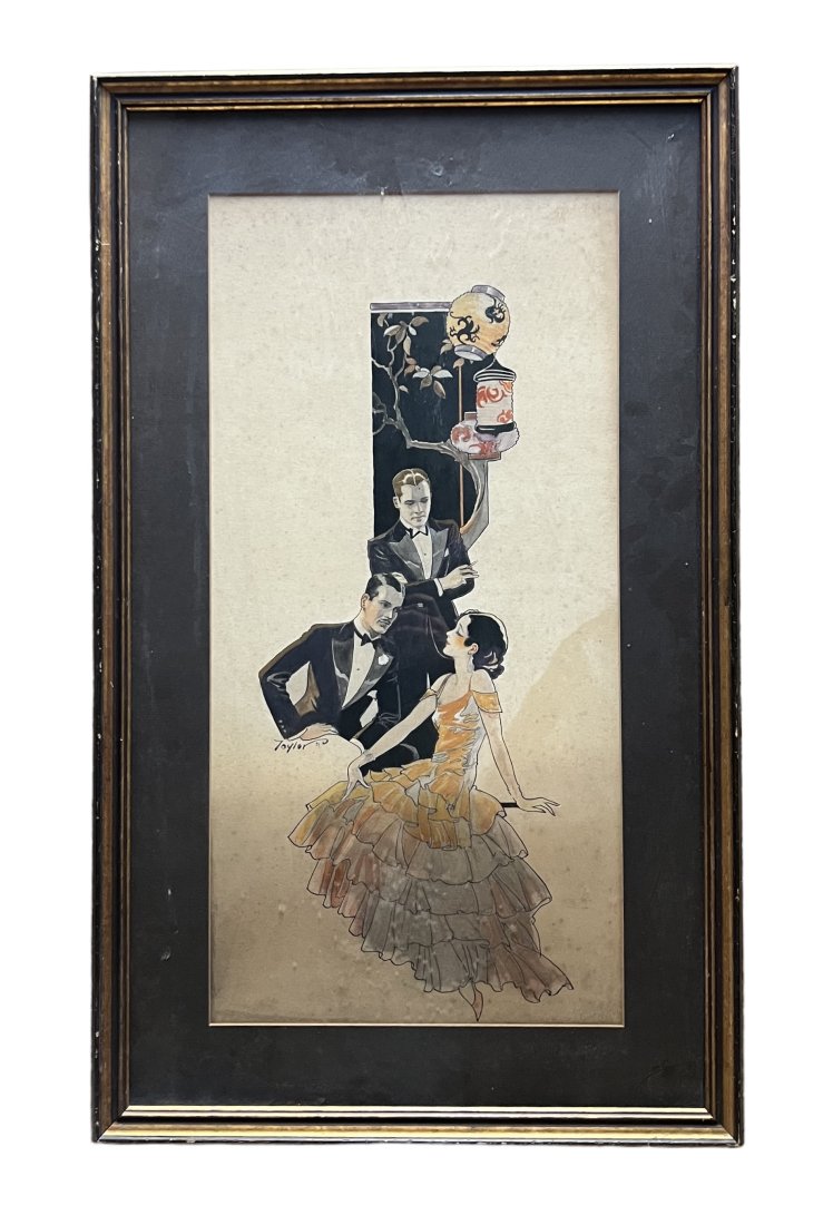 WESTON TAYLOR (1881-1978, American) Art Deco Illustration 1931 (1 of 2)