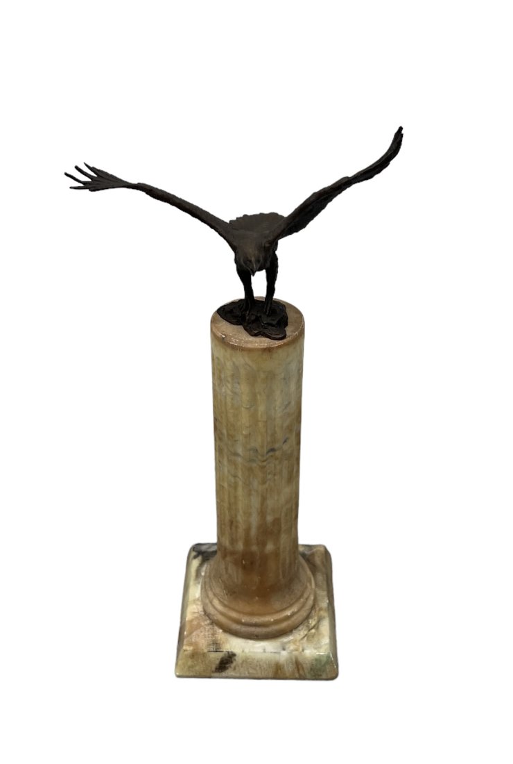 Marlbed Piller w/ Bronze Eagle Sculpture (1 of 6)
