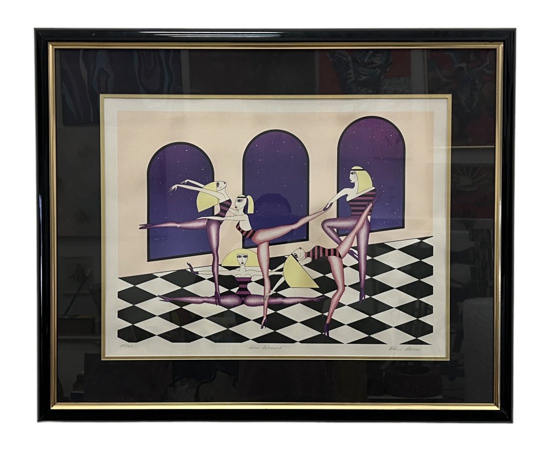 ROBIN MORRIS (20th c, American) Dress Rehearsal Lithograph (1 of 1)