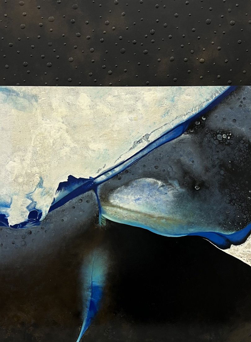 Contemporary Mixed Media Abstract Painting, Signed On Back (1 of 3)