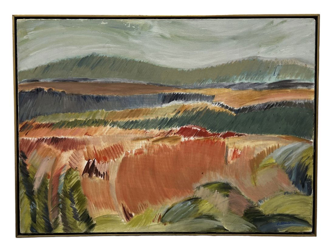 Modernist Landscape Signed By Unknown Artist (1 of 3)