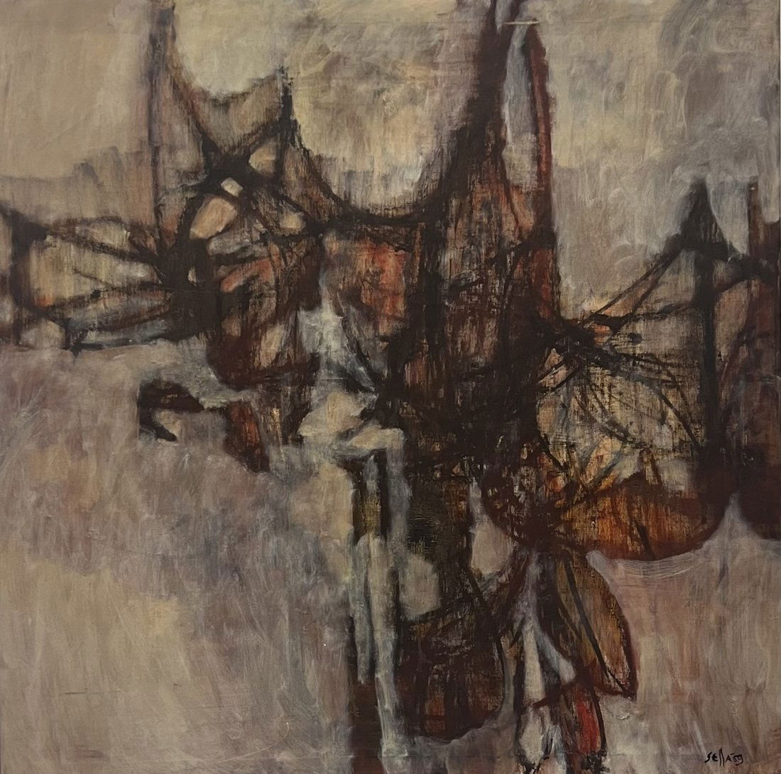 ALVIN CONRAD SELLA (1919-2013, American) Abstract 1959 (1 of 6)