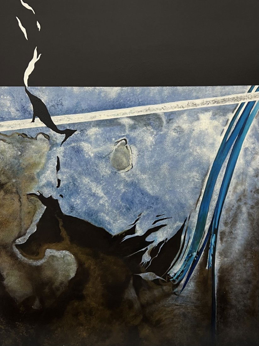 Contemporary Mixed Media Abstract Painting Signed On Back (1 of 2)