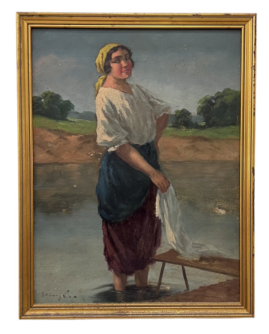 European School Impressionist Portrait Of A Woman, SIgned (1 of 3)