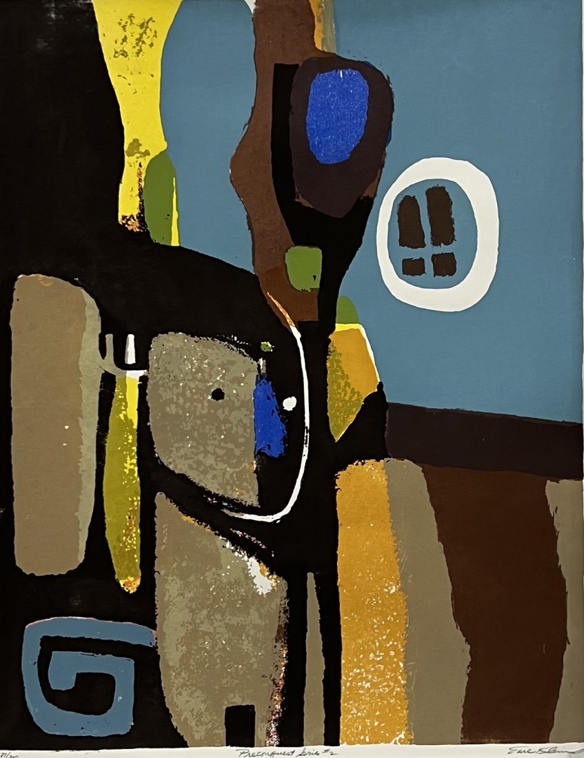EARL KLEIN (1915-1993, California) Abstract Lithograph (1 of 4)