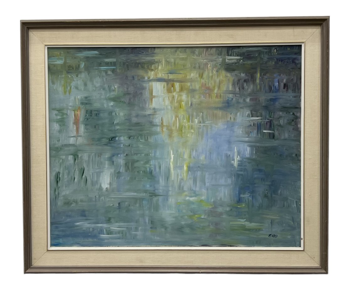 EVA MEYER DENIS (20th c, Canadian) Pittsfied Stockbridge Vermont: Oil on canvas 30 x 24 in, 36 1/2 x 30 1/2 in (framed)