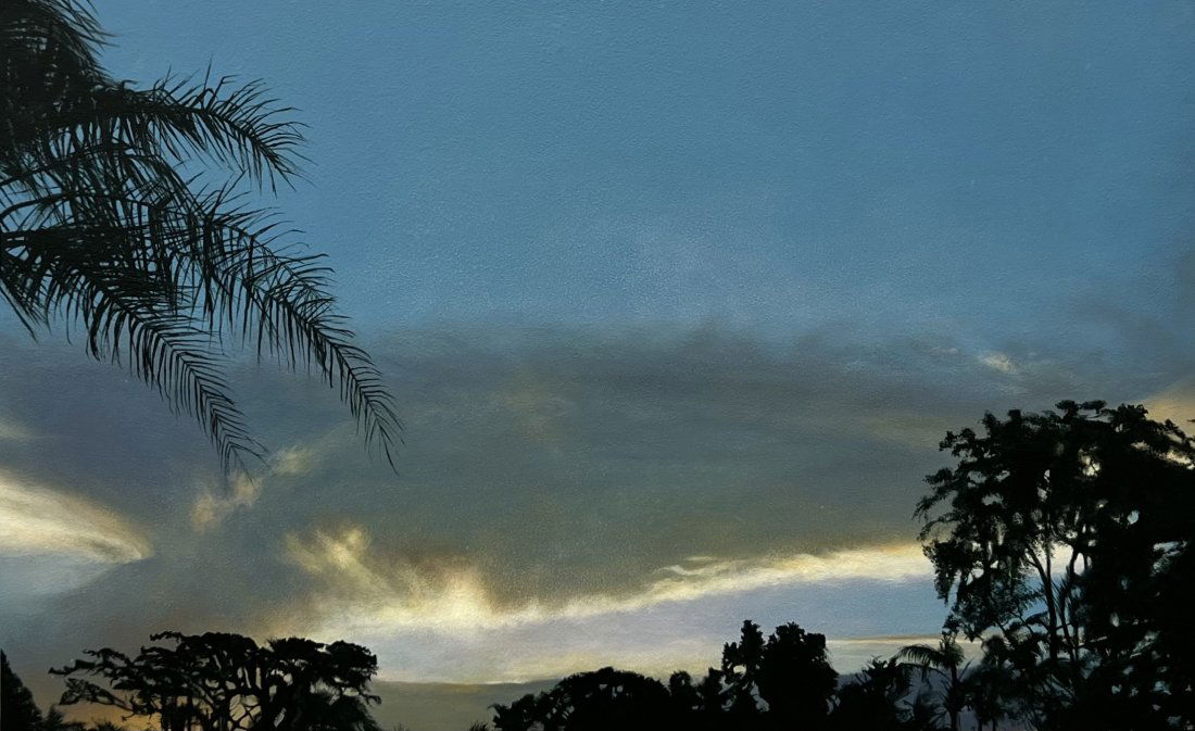 Contemporary Hyperrealist Florida Sunset Painting (1 of 3)
