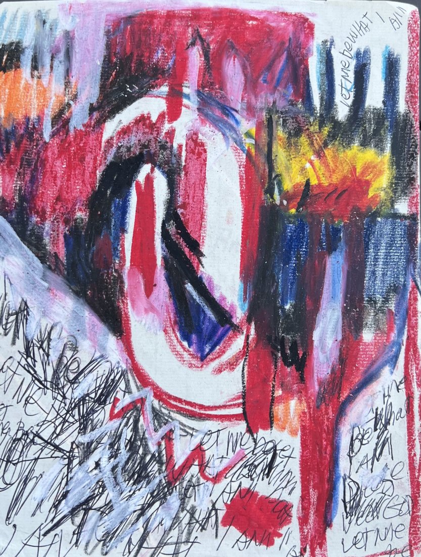 AIDA NELSON (1939-2018, Argentina) Abstract: Mixed media on paper 11 x 9 in
