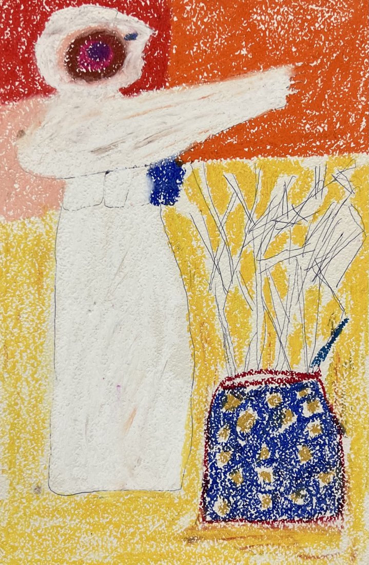 NANCY VANDENBERG LEE (20th c, American) Abstract: 12 x 8 in. Pastel in cardboard
