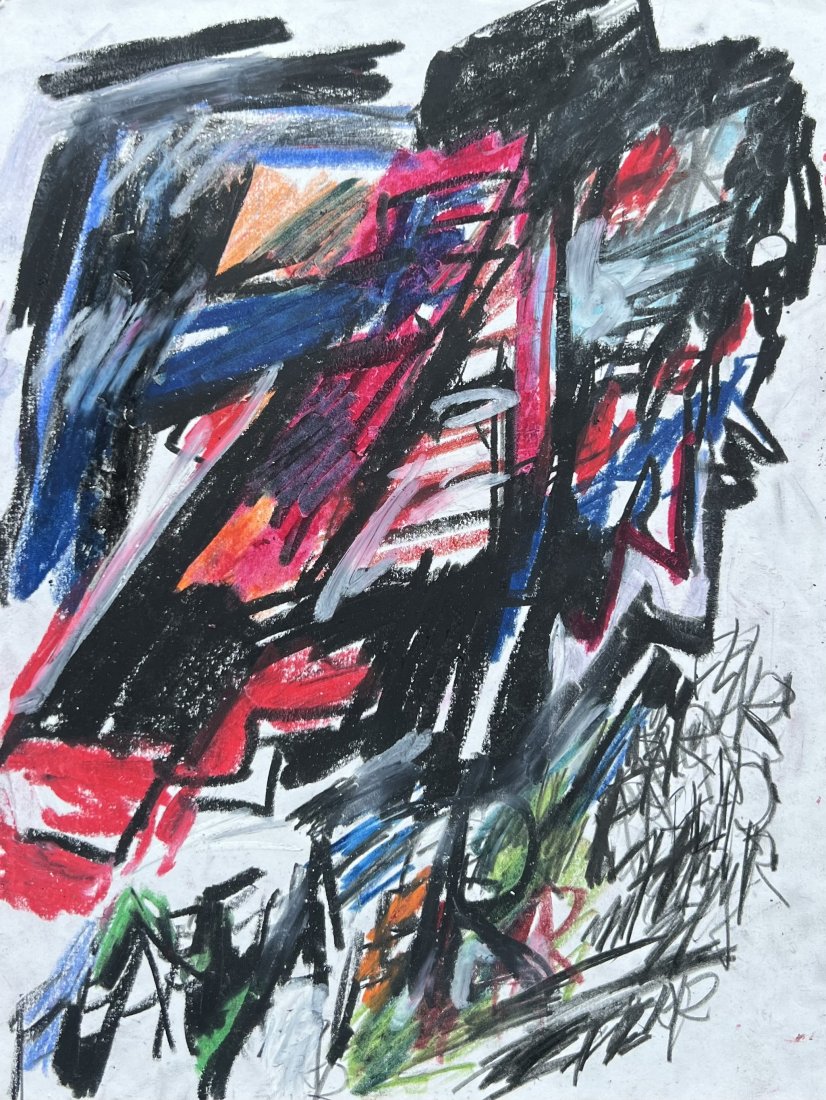 AIDA NELSON (1939-2018, Argentina) Abstract: 11 x 8 1/2 in