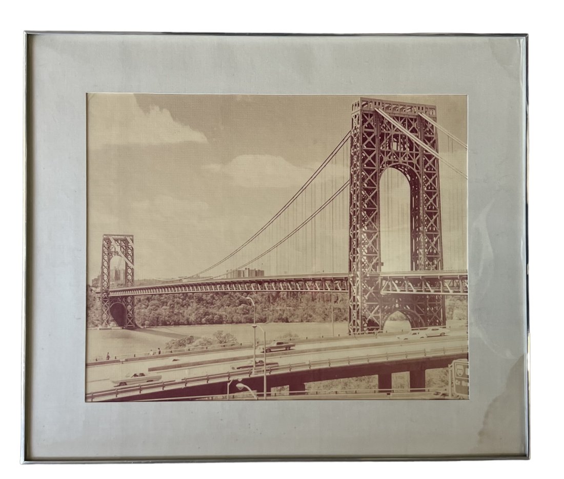 Vintage Photo Of The George Washington Bridge, NYC Kulicke Frame (1 of 3)