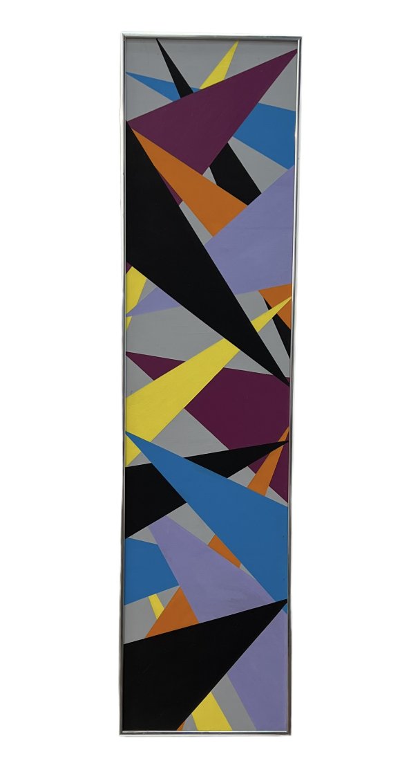 MADELINE WEISS (20th c, Florida) Geometric Abstract 1982 (1 of 3)