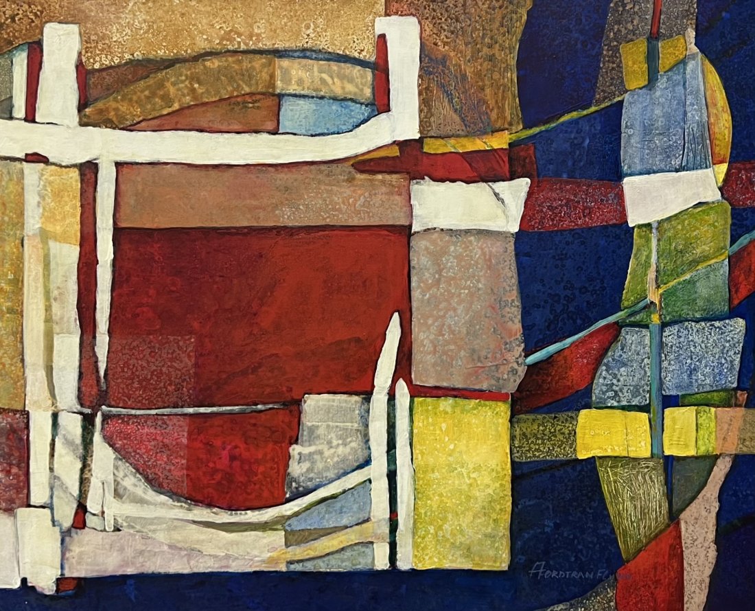 ANNE FORDTRAN FLYNN (1966-2002, Chicago) Abstract: Acrylic on canvas 48 x 39 in