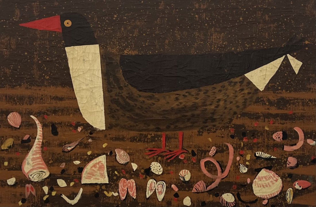 Style Of DORIS EMERICK LEE, Sea Bird Painting Florida Artist (1 of 3)