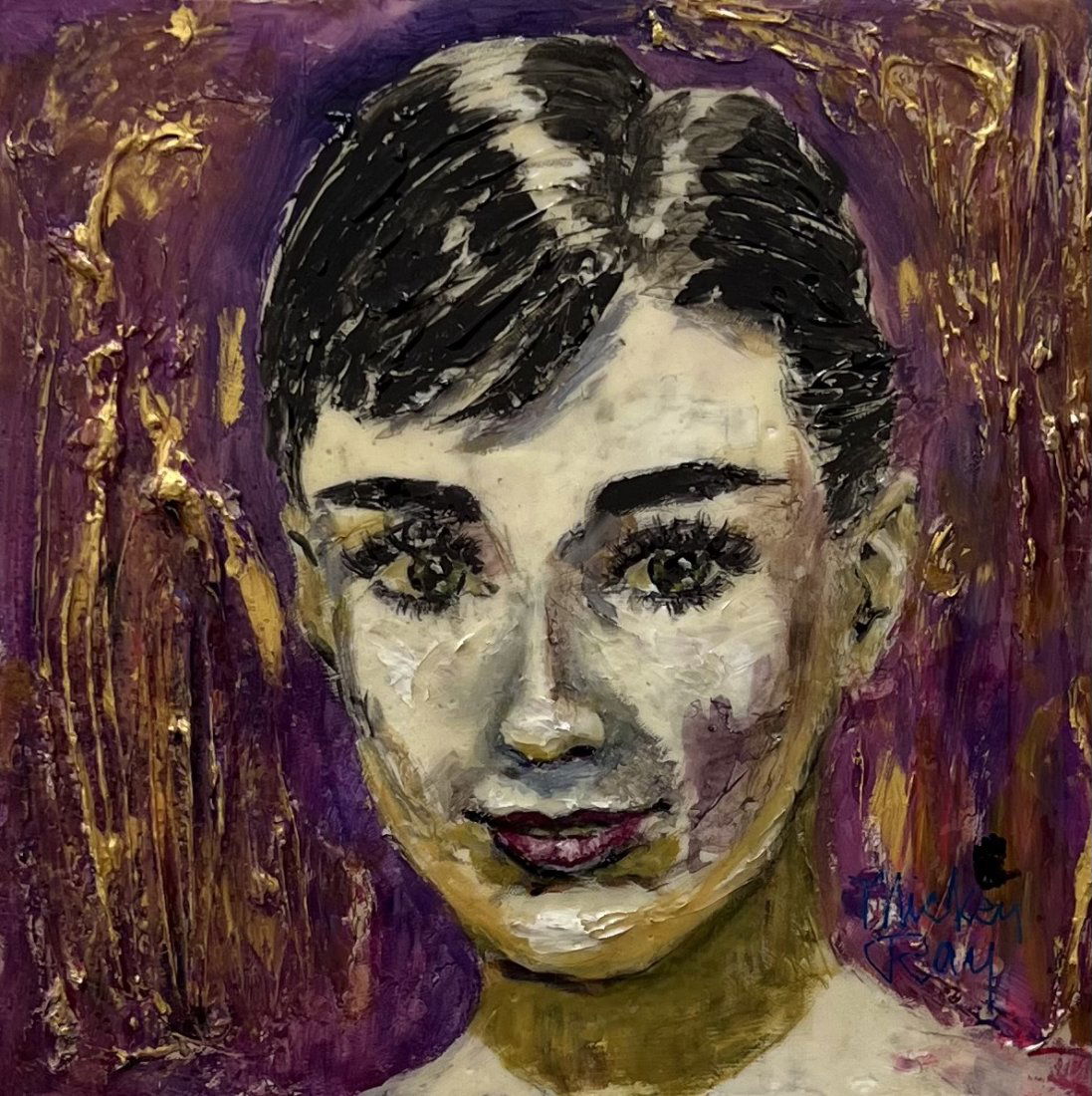 Mickey Ray Pop Art Portrait Of Audrey Hepburn (1 of 4)