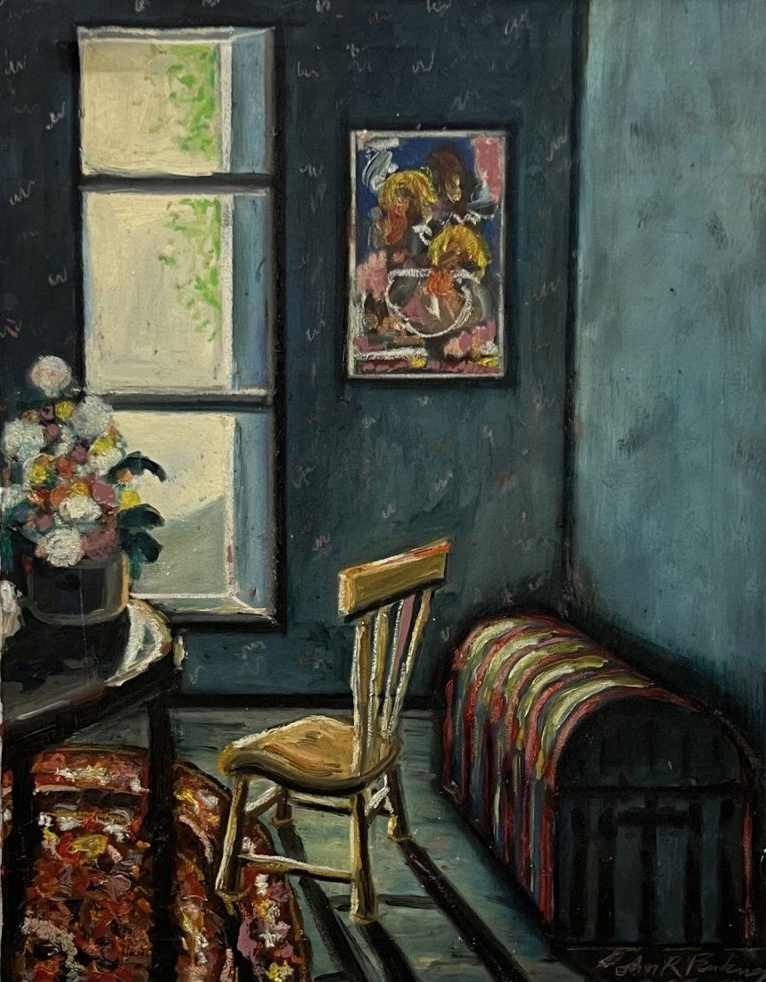 Modernist Interior Still Life Signed & Dated 1990 (1 of 3)