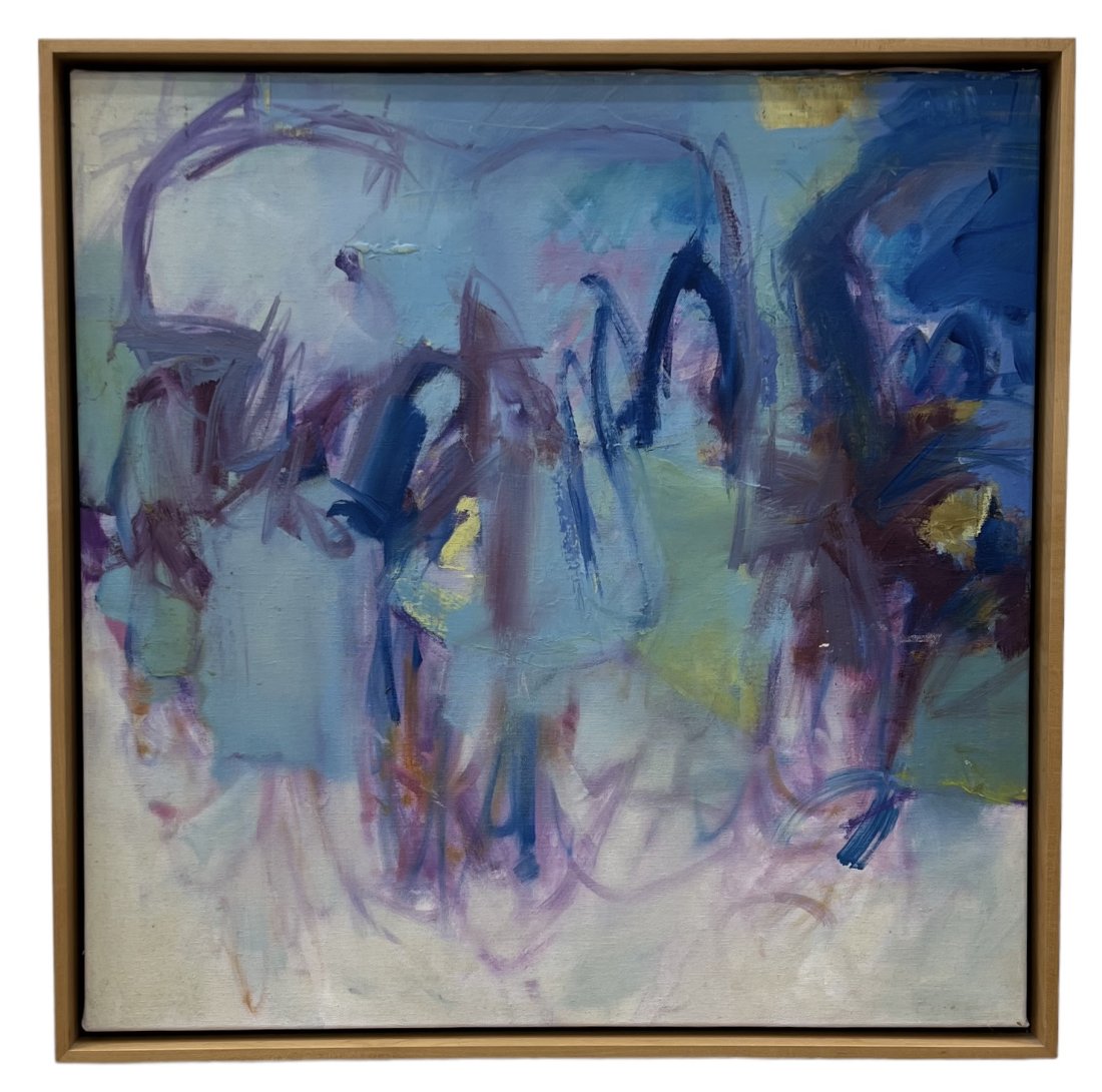 Unsigned Vintage Colorful Abstract Painting (1 of 3)