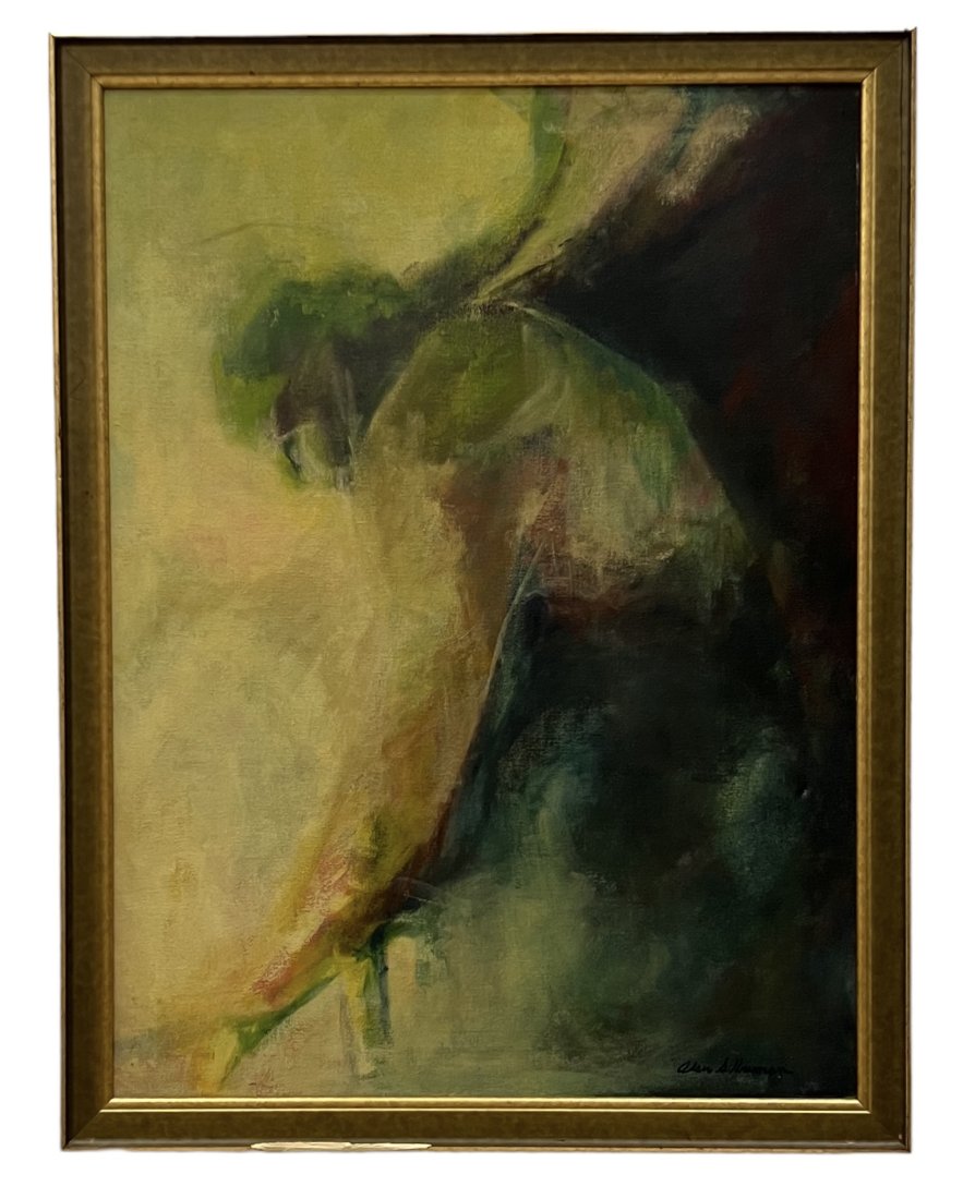 ALAN SILBERMAN (20th c, American) Figural Abstract (1 of 3)