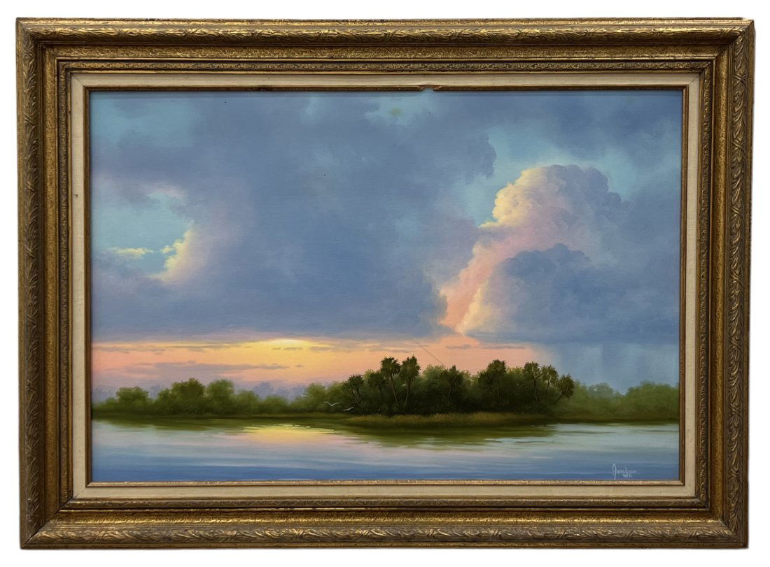 KENNETH AUNCHMAN (20th c, American) Florida Landscape (1 of 4)