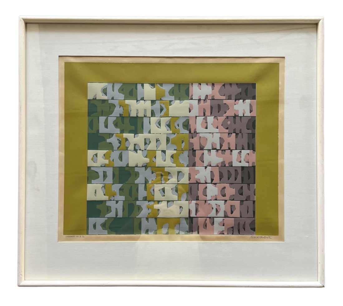Rodolfo Samonte (b.1941 Philippines) Casement No. 8 Aquatint Etching: 19 x 15 in, 27 x 25 in (framed)