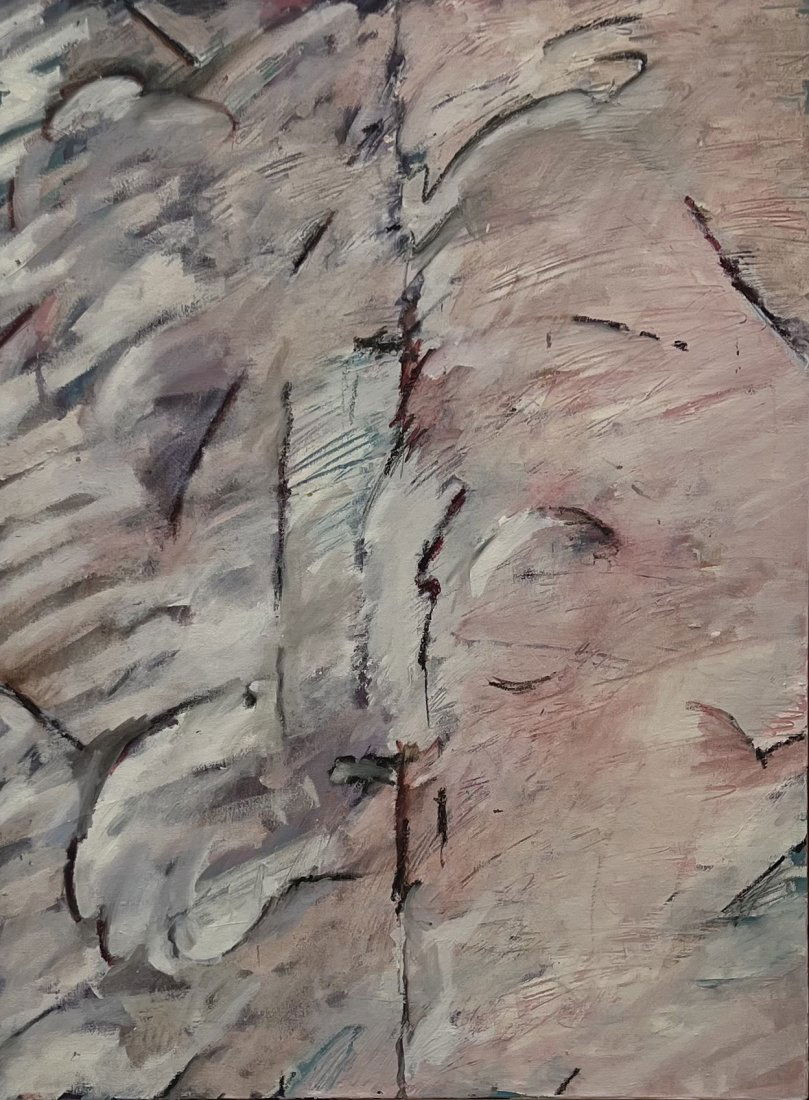 Vintage Post-Modernist Abstract Painting Unsigned (1 of 3)