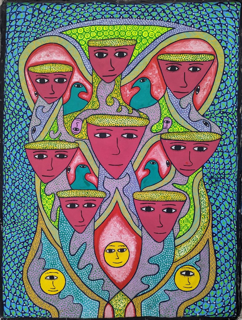 Joseph Benjamin (20th c, Haiti) Abstract (1 of 4)