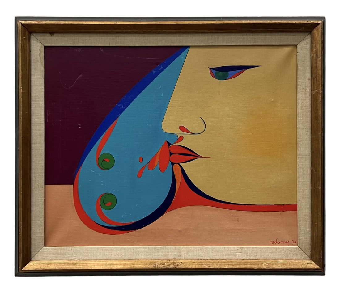 ALBERT RADOCZY (1914-2008, Connecticut) Abstract 1963 (1 of 3)