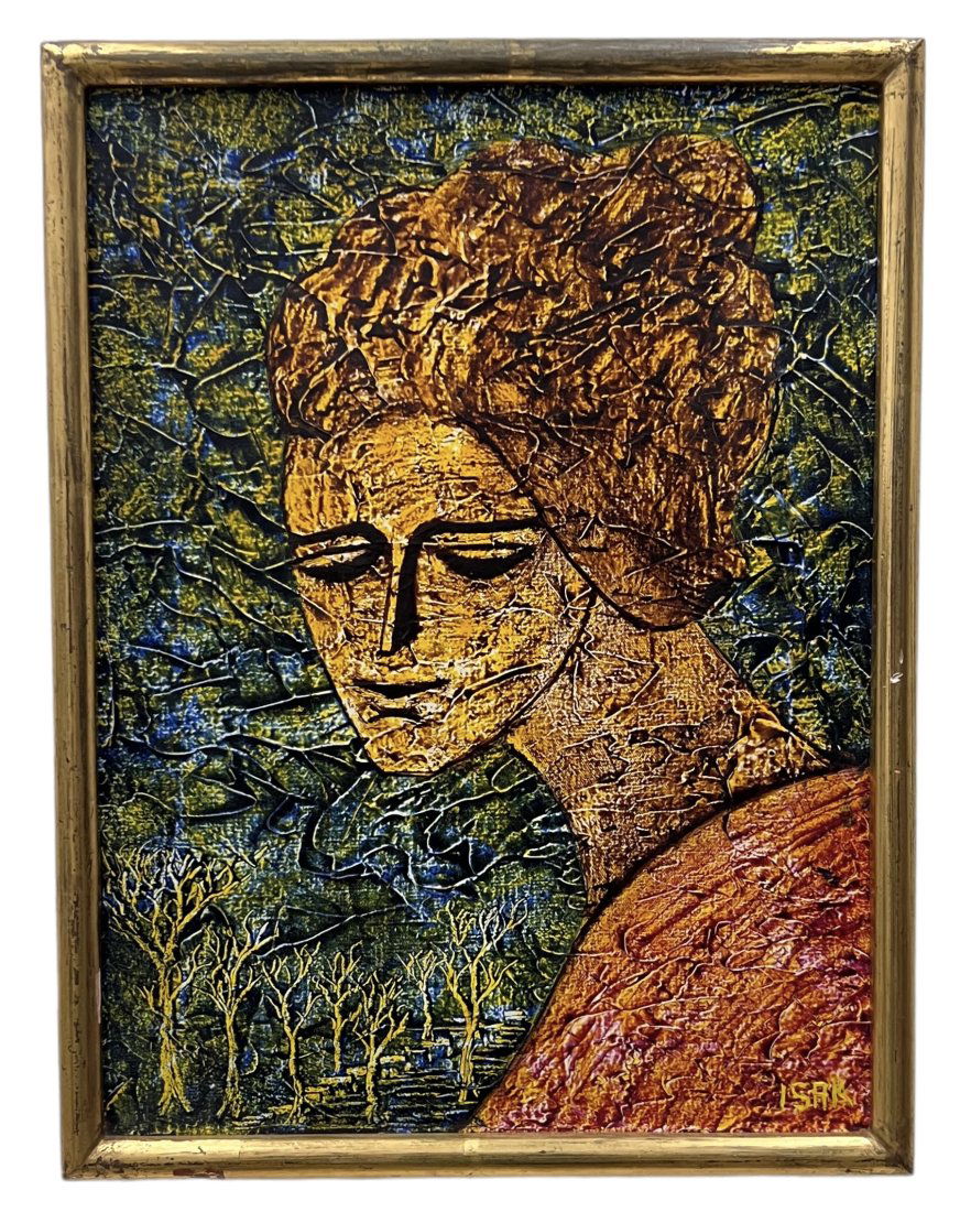 ISAK CALDERON (20th c, Mexican) Modernist Abstract (1 of 3)