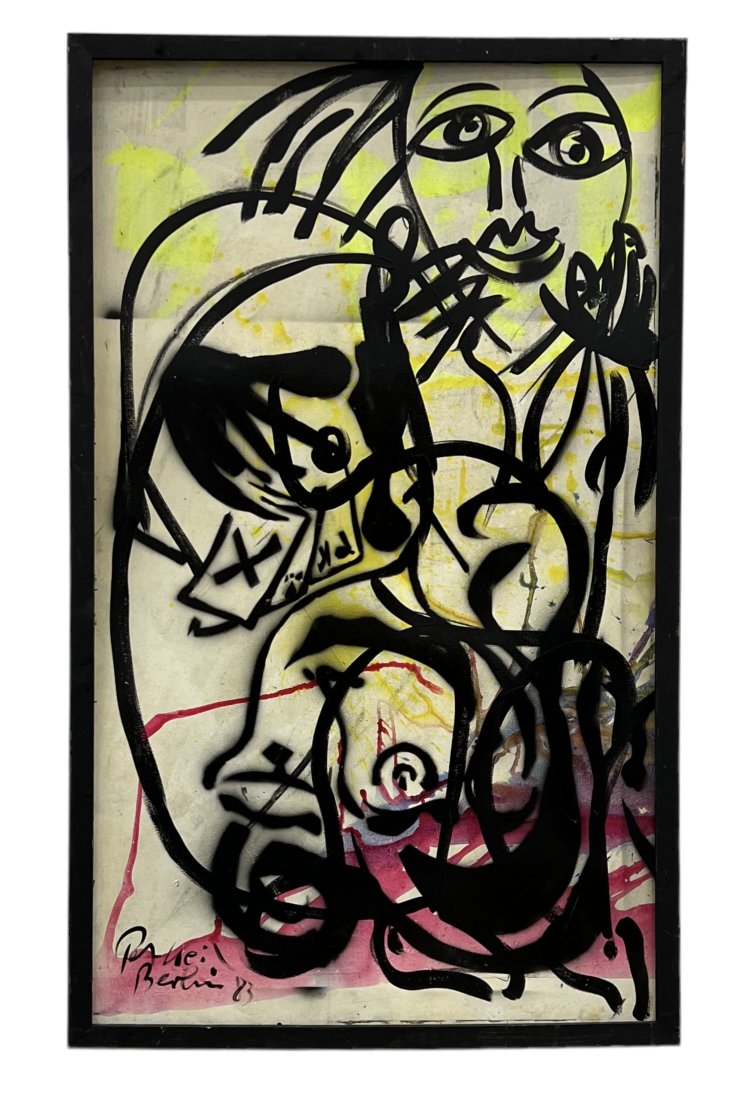 PETER KEIL (b. 1942, Germany) "Punker" From Berlin (1 of 3)