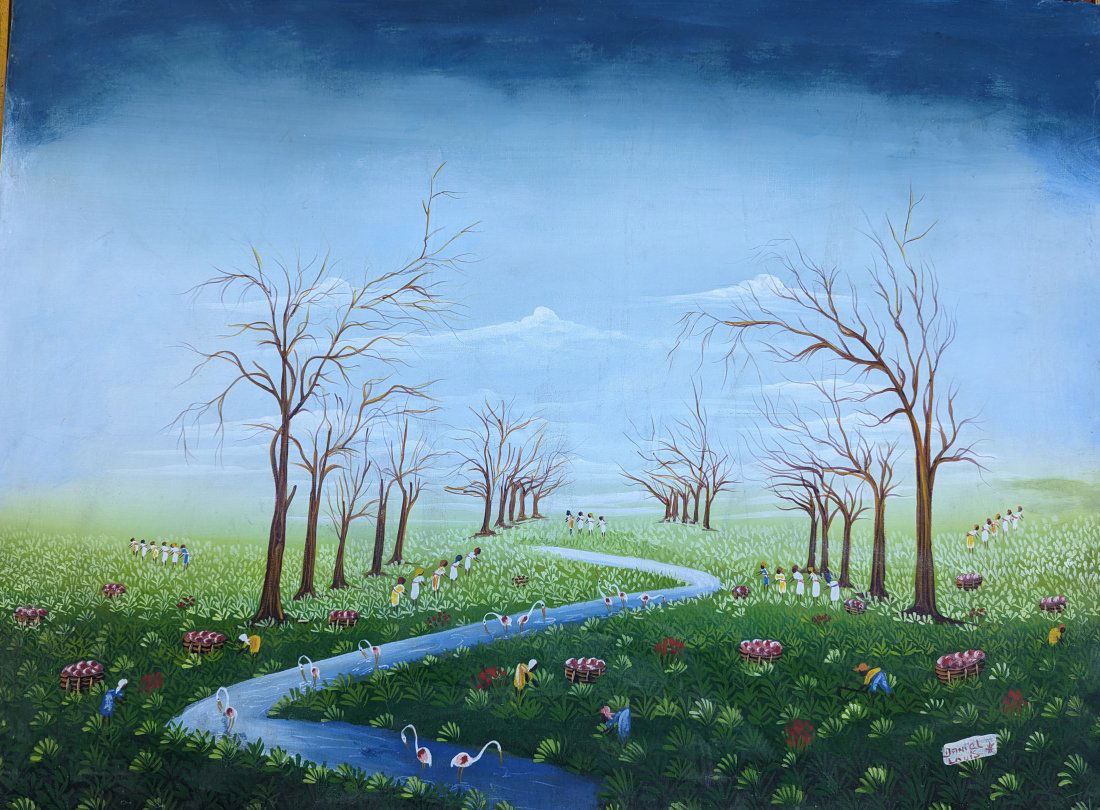 DANIEL LOUIS (20th c, Haitian) Landscape (1 of 3)