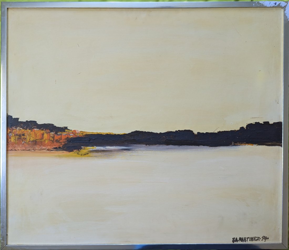 JUAN A MARTINEZ (20th c, Cuban) Landscape 1974 (1 of 3)