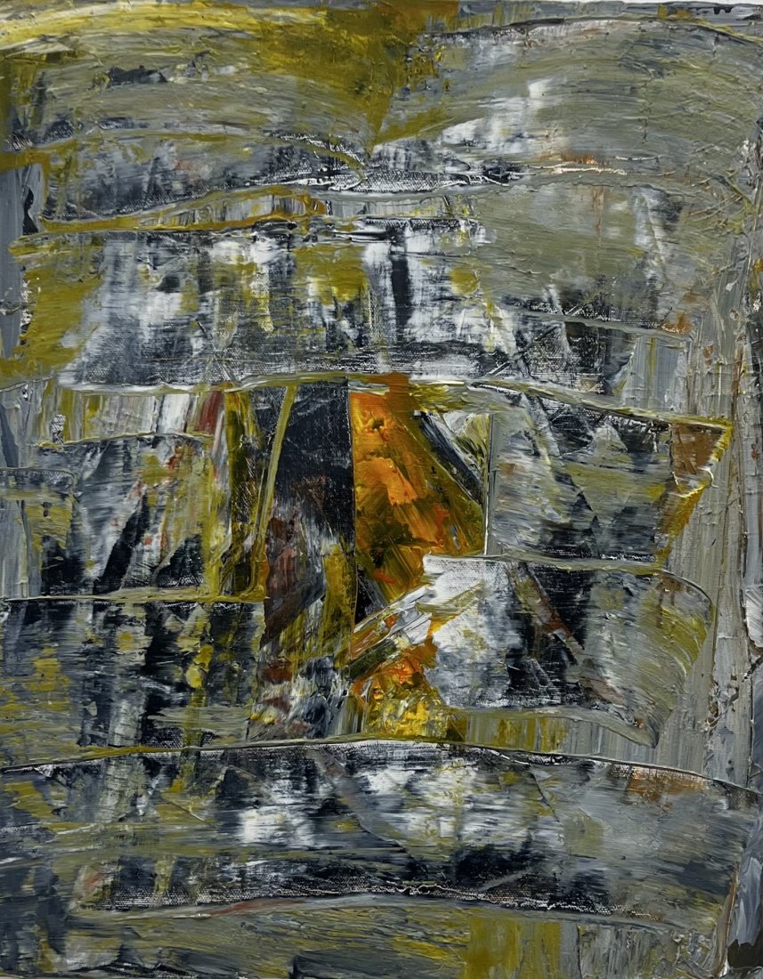 Contemporary Abstract Painting Signed On Back (1 of 3)