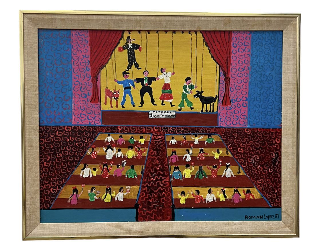 ROMAN LOPEZ (20th c, Mexican) Folk Art (1 of 3)