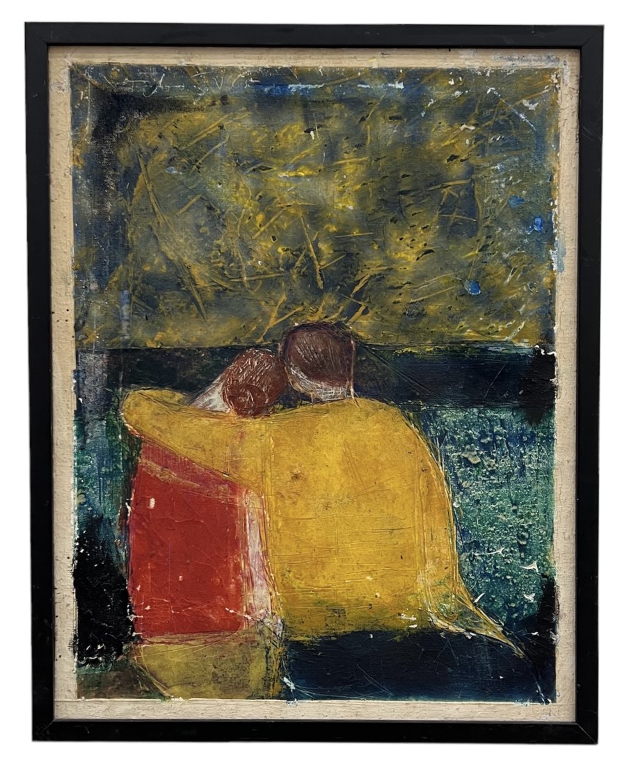 "LEMBRANÃ‡A DO RIO" Brazilian Modernist Painting, Signed 1965: Oil on canvas 26.5 x 21 in (framed)