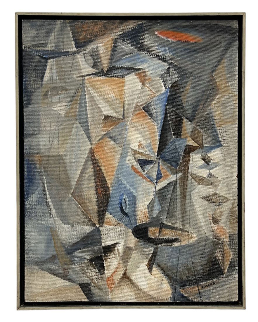 MURIEL TUROFF (B. 1904, Florida) Cubist Abstract (1 of 3)
