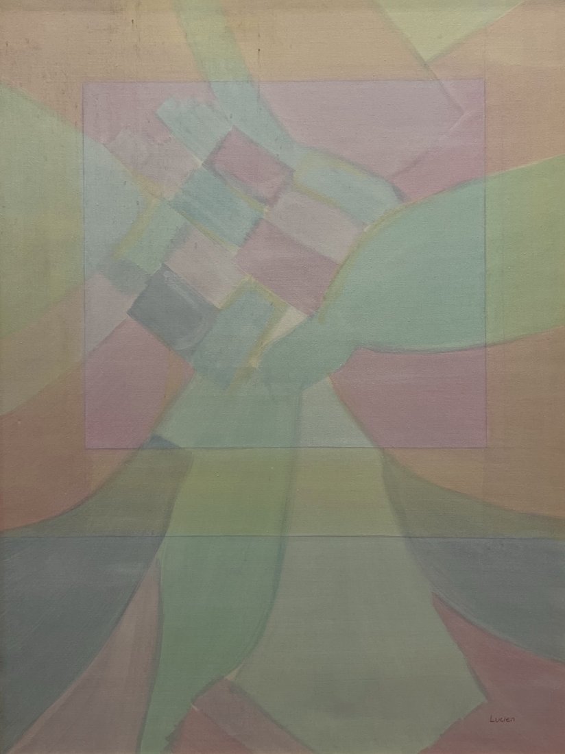 Vintage Abstract Expressionist Painting, Signed (1 of 3)