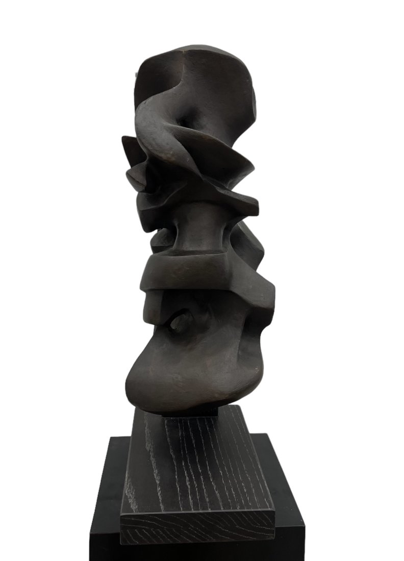 Brutalist Metal Sculpture w/ Bronze Finish, Signed (1 of 6)
