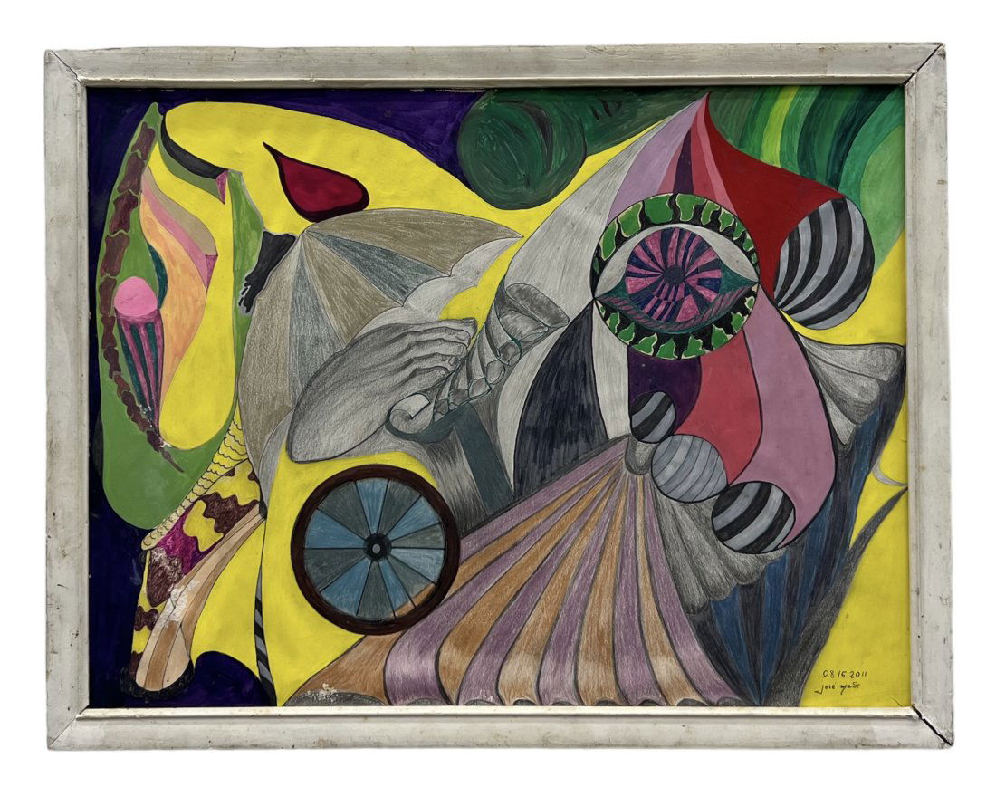 JOSE MARTI (20th c, Latin American) Constructivist Abstract (1 of 3)