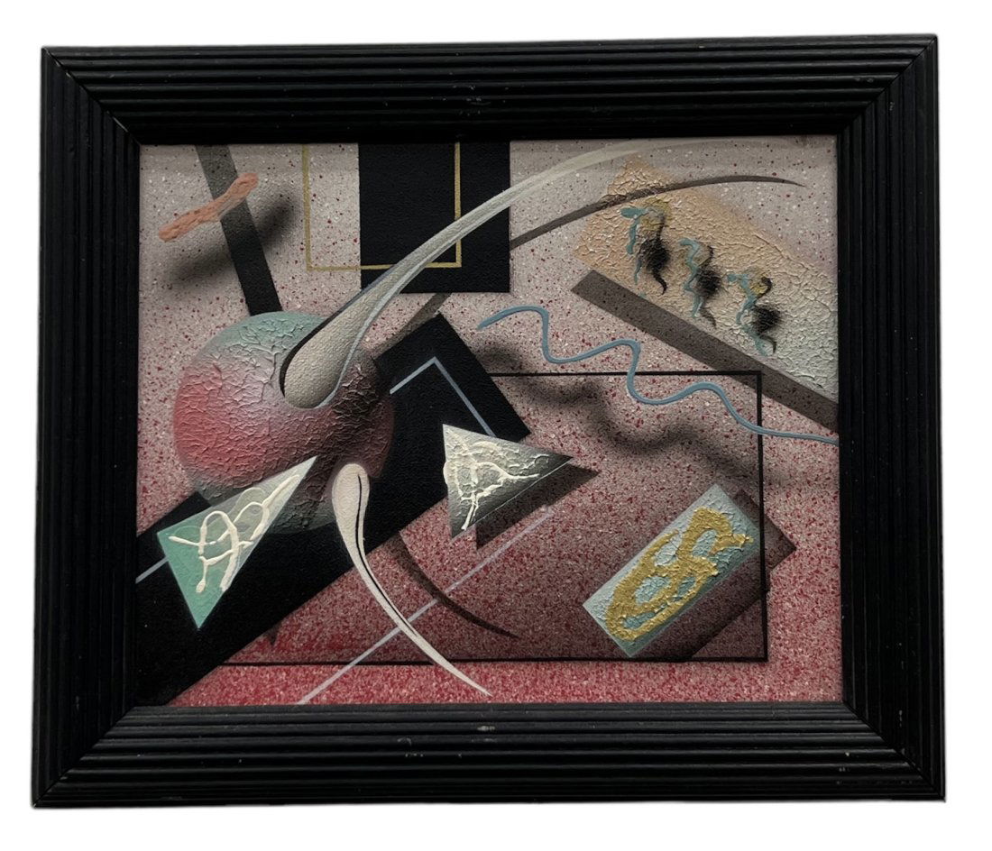 1980's Post Modernist Abstract Painting (1 of 2)