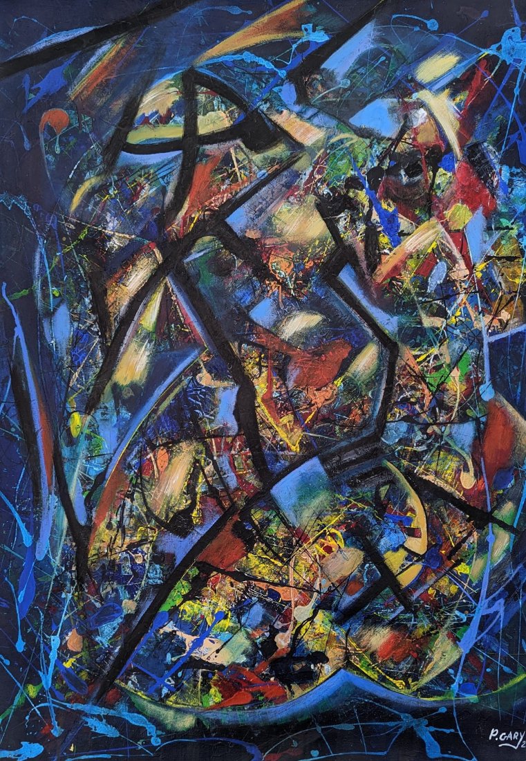 GARY PIERRE (20th c, Haiti) Abstract (1 of 4)