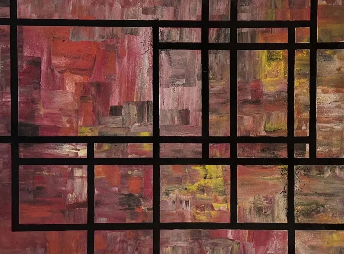 BRIAN ALLAN (20th c, Laguna Beach, California) Hard Edge Abstract (1 of 3)