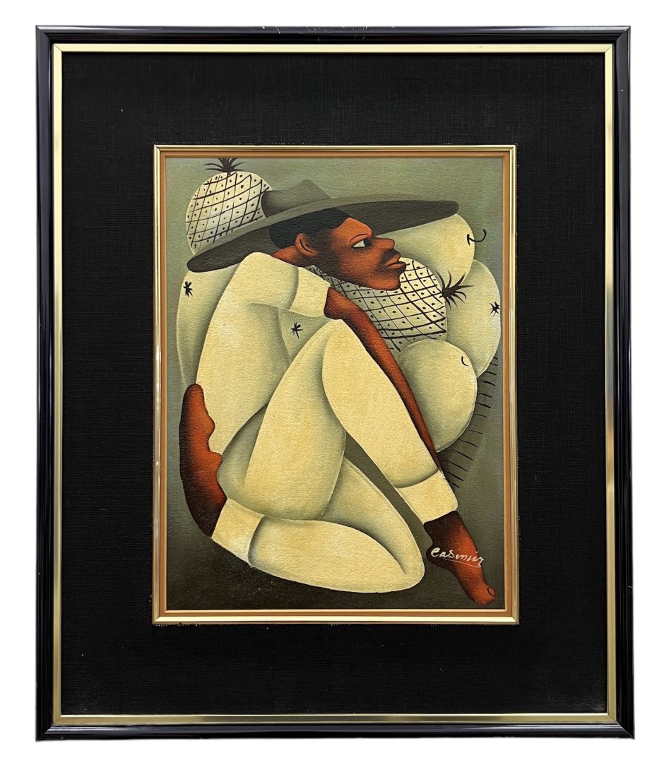 LAURENT CASIMIR (1928-1990, Haiti): Oil on canvas. 24 x 20 in (framed)